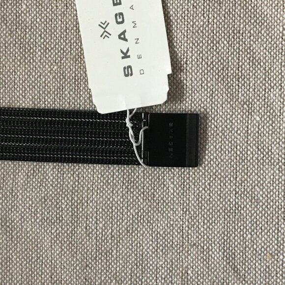 NWT- Rare Skagen Women’s Gunmetal Mesh Watch – Swarovski Dial, Model 355SMM1 - Picture 5 of 8